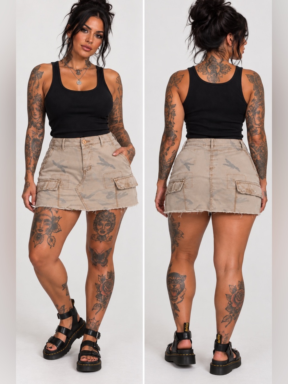Vintage 00’s Wet Seal Camo Skirt